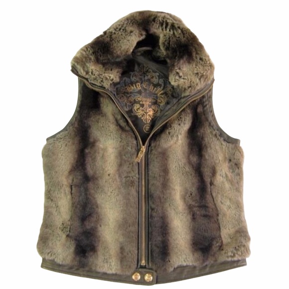 Big Chill Jackets & Blazers - Big Chill Faux Fur & Leather Vest